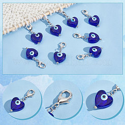 Handmade Evil Eye Lampwork Pendant Decoration&nbsp;PALLOY-PH01585