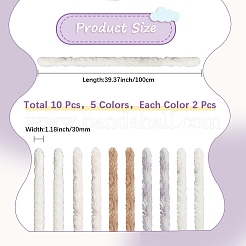10Pcs 5 Colors DIY Plush Sticks&nbsp;FIND-CP0002-68B