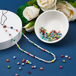 120Pcs Opaque Glass Beads Strands&nbsp;EGLA-YW0001-23