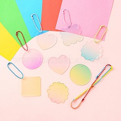 20Pcs 10 Style Acrylic Blank Pendants&nbsp;DIY-CJC0002-012