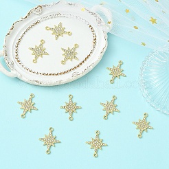 10Pcs Zinc Alloy Crystal Rhinestone Connector Charms&nbsp;ALRI-YW0001-43