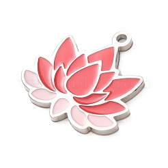 304 Stainless Steel with Red Enamel Pendants&nbsp;SA-CBA061A-05P