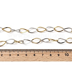 304 Stainless Steel Teardrop Link Chain Necklaces for Women Men&nbsp;NJEW-A058-02GP