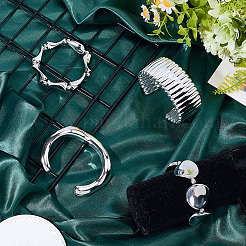 1 Set CCB Plastic Bracelets & Bangles Set for Women&nbsp;BJEW-SP0001-37