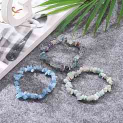 Chips Natural Mixed Stone Stretch Bracelets&nbsp;BJEW-JB05643
