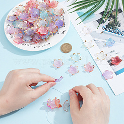 200Pcs Transparent Acrylic Bead Caps&nbsp;TACR-UN0001-05