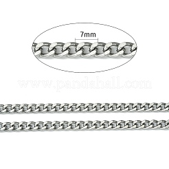 Tarnish Resistant 304 Stainless Steel Cuban Link Chains&nbsp;CHS-L015-12