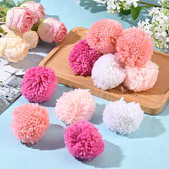 12Pcs 4 Colors Woolen Yarn Pom Pom Ball&nbsp;DIY-SC0031-40