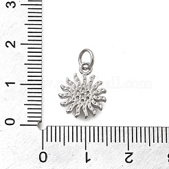 Brass Micro Pave Cubic Zirconia Pendants&nbsp;KK-D431-019P