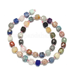 Natural Mixed Gemstone Beads Strand&nbsp;G-I376-D68-01