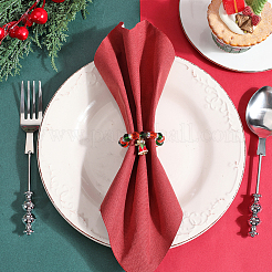 Christmas Theme Glass Beaded Napkin Rings&nbsp;AJEW-SC00029