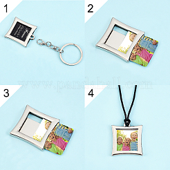 6Pcs Mini Alloy Photo Frame Keychain&nbsp;KEYC-CA0001-09