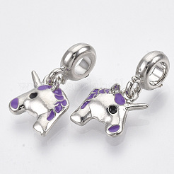 Alloy Enamel European Dangle Charms&nbsp;ENAM-N052-17