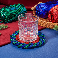 3Pcs 3 Colors Sparkle Polyester Ribbon&nbsp;OCOR-MB0001-01E