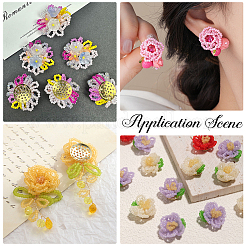 8Pcs 2 Styles Brass Clip-on Earring Setting&nbsp;KK-BBC0019-56