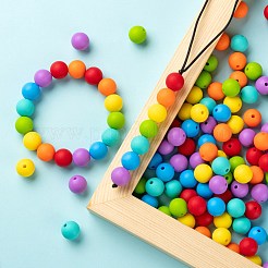 7 Colors Food Grade Eco-Friendly Silicone Beads&nbsp;SIL-LS0001-02A