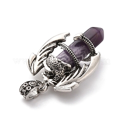 Natural Amethyst Pointed Pendants&nbsp;G-B042-04P-57