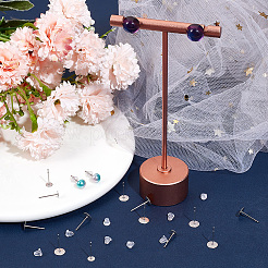 800Pcs 2 Styles  304 Stainless Steel Flat Round Blank Peg Stud Earring Findings&nbsp;FIND-BBC0003-52