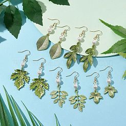 Painting Alloy Dangle Earrings&nbsp;EJEW-JE05740