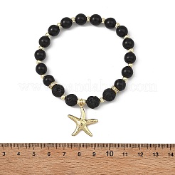 2Pcs Starfish 304 Stainless Steel Charm Bracelets&nbsp;BJEW-JB14088