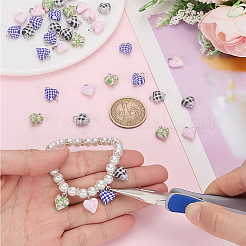 40Pcs 4 Styles Handmade Polymer Clay Charms&nbsp;CLAY-SC0002-91A