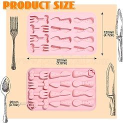 12 Knife and Fork Shaped Silicone Mold&nbsp;ST-CJ0007-24