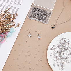 1000Pcs 304 Stainless Steel Open Jump Rings&nbsp;STAS-DC0016-02