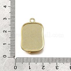 Flower Alloy Enamel Pendants&nbsp;ENAM-K076-07B-G