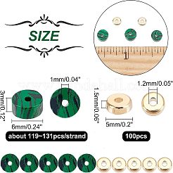 1Strand Synthetic Malachite Beads Strands&nbsp;G-NB0003-30