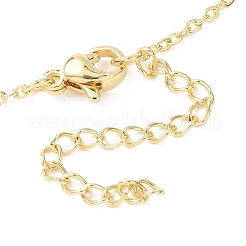 Brass Initial Link Chain Necklaces for Women&nbsp;FS-WG848C9-01