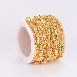 Brass Handmade Beaded Chains&nbsp;CHC-G006-07G