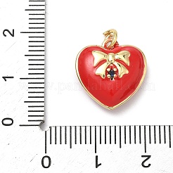 Brass Micro Pave Cubic Zirconia Charms&nbsp;KK-C156-20G-01