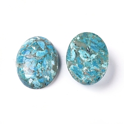 Assembled Synthetic Turquoise and Larimar Cabochons&nbsp;G-D0006-G01-05