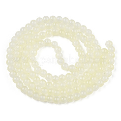 Baking Paint Imitation Jade Glass Round Bead Strands&nbsp;X1-DGLA-N003-6mm-02