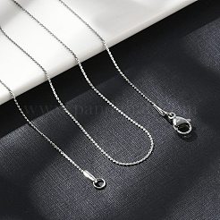 Non-Tarnish 304 Stainless Steel Serpentine Chain Necklace for Men Women&nbsp;NJEW-G076-01A-P