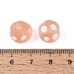 Frosted Handmade Lampwork Beads&nbsp;LAMP-Q039-10D