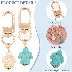 20Pcs 2 Styles Synthetic Turquoise Pendant Decoration&nbsp;KEYC-CP00005