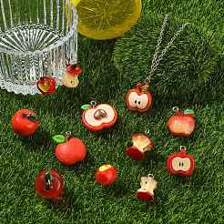 10Pcs Opaque & Transparent Resin Pendants&nbsp;CRES-CJC0011-007P