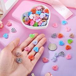 Printed Opaque Resin Cabochons&nbsp;CRES-TA0001-72B