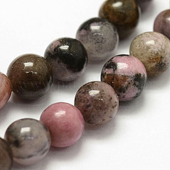Natural Rhodonite Beads Strands&nbsp;X-G-F364-01-8mm