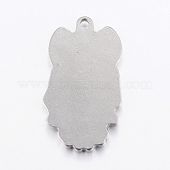 304 Stainless Steel Enamel Pendant Settings&nbsp;STAS-G172-80P