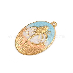 304 Stainless Steel Colorful Enamel Pendants&nbsp;STAS-P410-11G