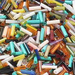Glass Round Bugle Beads&nbsp;SEED-XCP0001-46
