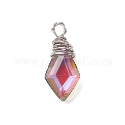 Copper Wired Glass Pendants&nbsp;PALLOY-JF02621-01
