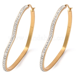 304 Stainless Steel Heart Hoop Earrings&nbsp;EJEW-S242-01G-H