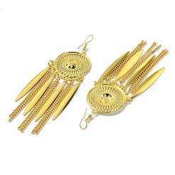 Golden Alloy Chandelier Earrings&nbsp;LS-EJEW-D092-03D-G
