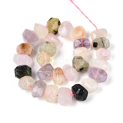 Natural Amethyst & Prehnite & Yellow Quartz & Lemon Quartz & Rose Quartz Beads Strands&nbsp;G-N347-18A-05