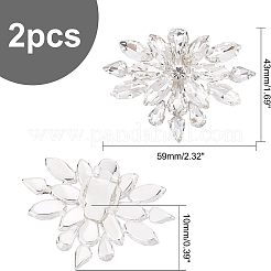2Pcs Detachable Flower Shoe Decoration&nbsp;AJEW-FG0002-05