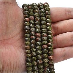 Natural Unakite Beads Strands&nbsp;G-Z111-A31