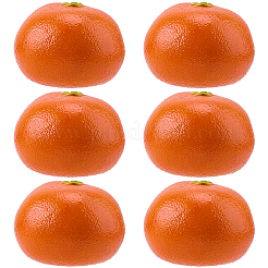 Plastic Orange Display Decorations&nbsp;DJEW-CN0001-47C